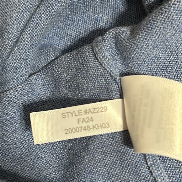 J.Crew Factory Cotton crewneck sweater-tee in heather periwinkle - Picture 7 of 7